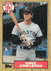 1987 Topps Baseball Cards      507     Dave L. Stapleton